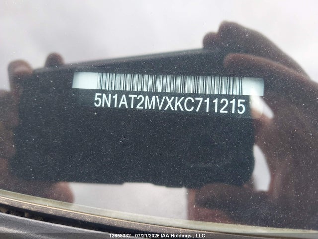5N1AT2MVXKC711215 Nissan Rogue S/sl/sv