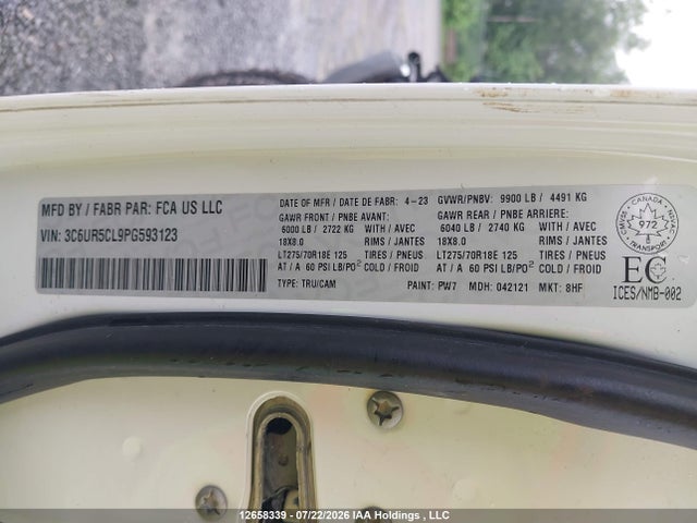 RAM 2500 Tradesman 2023 3C6UR5CL9PG593123 Image 9