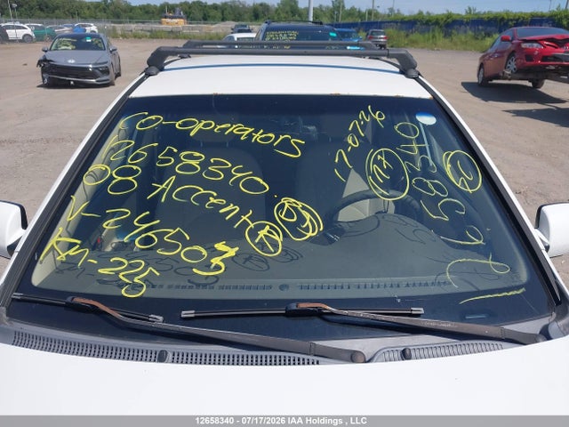 12658340 :رقم المزاد ، KMHCN45C38U246503 vin ، 2008 Hyundai Accent Gl/gls/l مزاد بيع