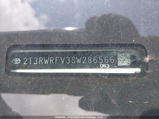 12658350 :رقم المزاد ، 2T3RWRFV3SW286566 vin ، 2025 Toyota Rav4 Hybrid Xle مزاد بيع