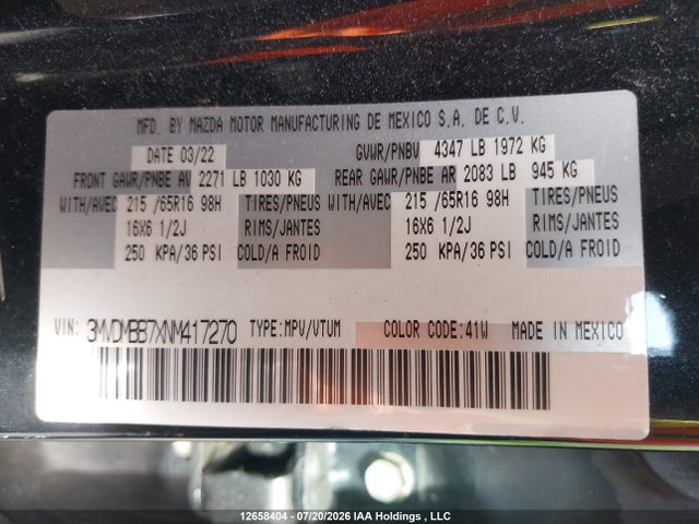 Mazda Cx-30 Gx 2022 3MVDMBB7XNM417270 Image 9