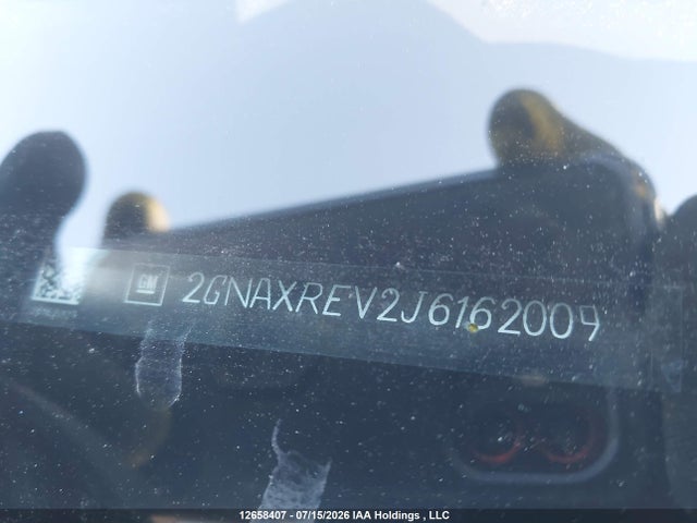 12658407 :رقم المزاد ، 2GNAXREV2J6162009 vin ، 2018 Chevrolet Equinox Ls مزاد بيع