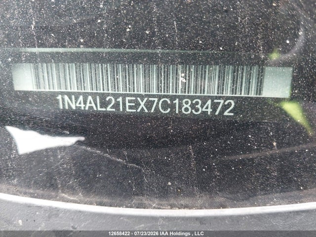 12658422 :رقم المزاد ، 1N4AL21EX7C183472 vin ، 2007 Nissan Altima 2.5/2.5s مزاد بيع