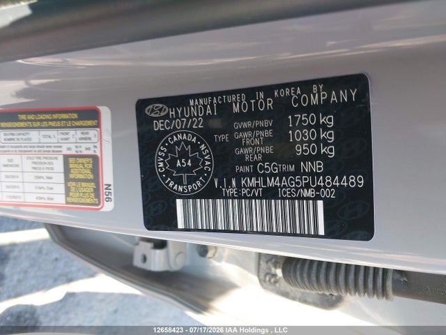 KMHLM4AG5PU484489 Hyundai Elantra Preferred Ivt