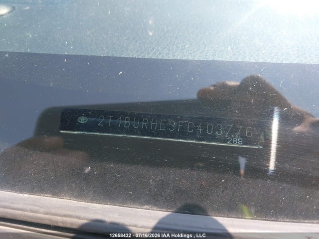 12658432 :رقم المزاد ، 2T1BURHE3FC403776 vin ، 2015 Toyota Corolla Le مزاد بيع
