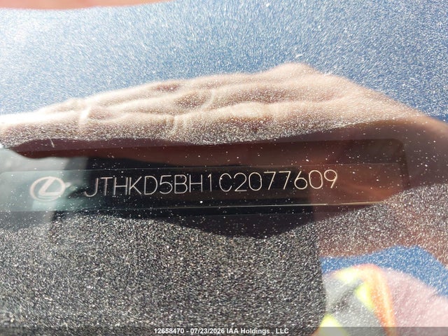 Aukcja sprzedaży 2012 Lexus Ct 200, vin: JTHKD5BH1C2077609, numer aukcji: 12658470