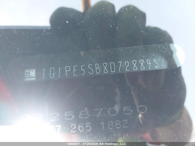 Продаж на аукціоні авто 2013 Chevrolet Cruze, vin: 1G1PE5SB8D7288934, номер лоту: 12658471