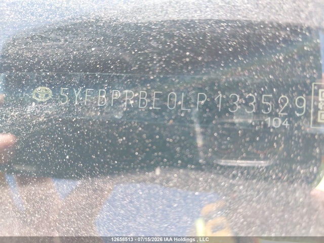 5YFBPRBE0LP133529 Toyota COROLLA LE