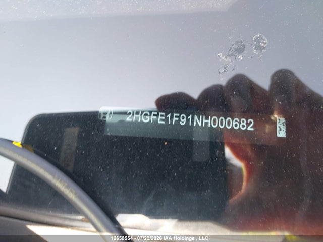 Honda Civic Touring 2022 2HGFE1F91NH000682 Image 17