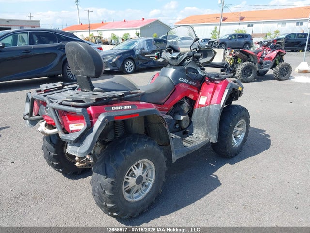 12658577 :رقم المزاد ، 3JBEPHN18AJ000722 vin ، 2010 Can-am Outlander Max 800r Xt مزاد بيع