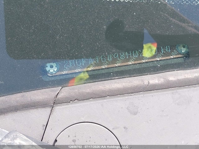 2008 Honda Civic Dx-g მანქანა იყიდება აუქციონზე, vin: 2HGFA16498H022014, აუქციონის ნომერი: 12658702