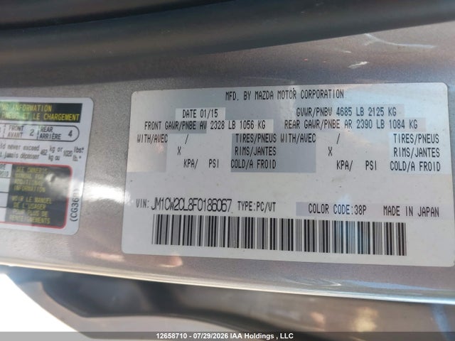 Mazda Mazda5 Gs 2015 JM1CW2CL8F0186067 Image 14