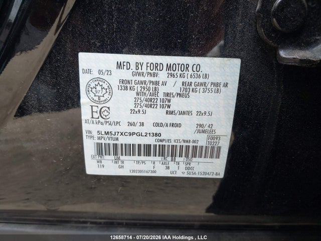 Lincoln Aviator 2023 5LM5J7XC9PGL21380 Image 9