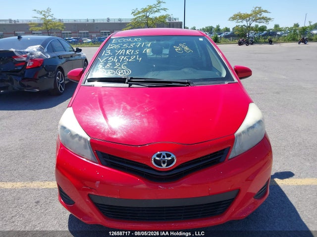 2013 Toyota Yaris Le მანქანა იყიდება აუქციონზე, vin: JTDKTUD31DD549524, აუქციონის ნომერი: 12658717