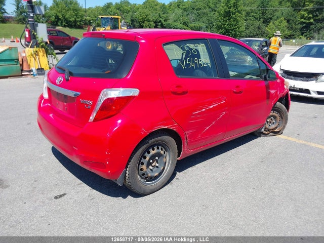 2013 Toyota Yaris Le მანქანა იყიდება აუქციონზე, vin: JTDKTUD31DD549524, აუქციონის ნომერი: 12658717