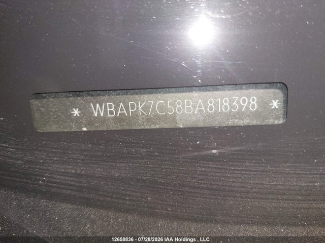 Продажа на аукционе авто 2011 Bmw 328 Xi, vin: WBAPK7C58BA818398, номер лота: 12658836