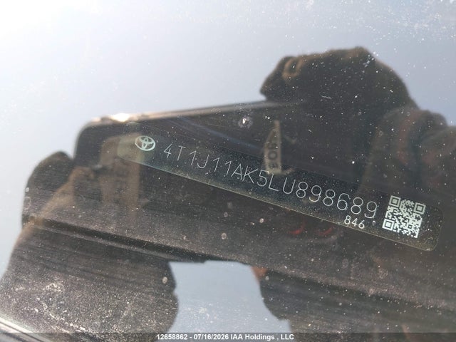 Продажа на аукционе авто 2020 Toyota Camry Se, vin: 4T1J11AK5LU898689, номер лота: 12658862