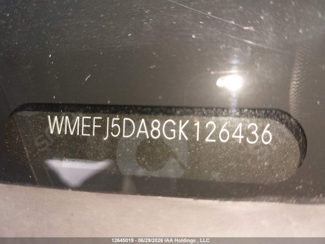 WMEFJ5DA8GK126436 Smart Fortwo Passion/prime/pure