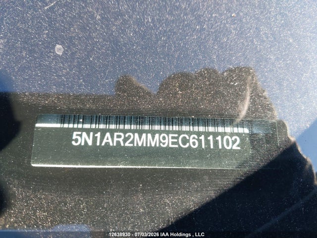 5N1AR2MM9EC611102 Nissan Pathfinder Platinum/s/sl/sv