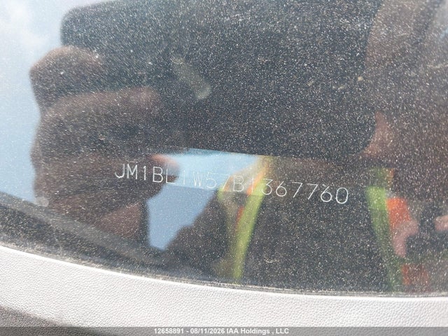 12658891 :رقم المزاد ، JM1BL1W57B1367760 vin ، 2011 Mazda Mazda3 Gt مزاد بيع