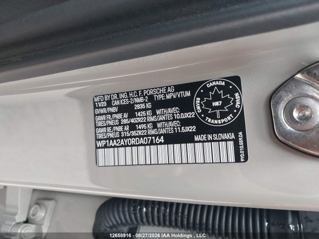 Porsche Cayenne 2024 WP1AA2AY0RDA07164 Image 9