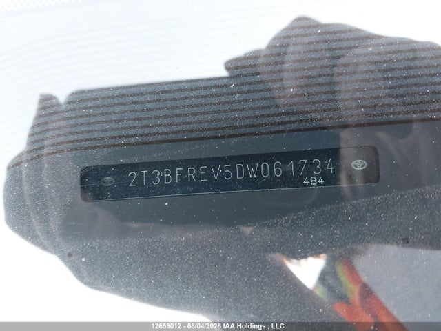 Продаж на аукціоні авто 2013 Toyota Rav4 Le, vin: 2T3BFREV5DW061734, номер лоту: 12659012