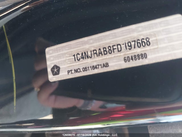 1C4NJRAB8FD197668 Jeep Patriot Sport/north