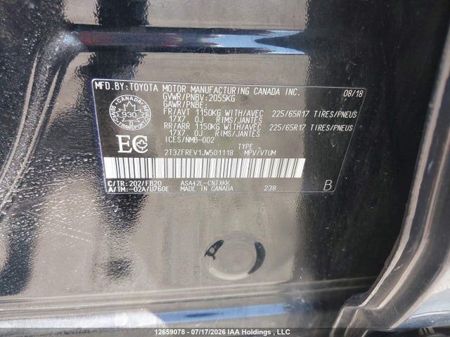 Продаж на аукціоні авто 2018 Toyota Rav4 Le, vin: 2T3ZFREV1JW501118, номер лоту: 12659078