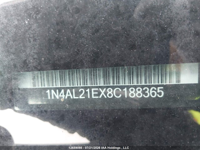12659098 :رقم المزاد ، 1N4AL21EX8C188365 vin ، 2008 Nissan Altima 2.5 S مزاد بيع