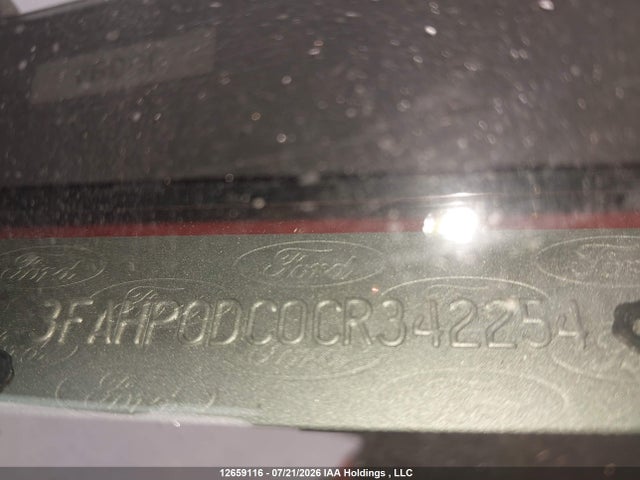 Продажа на аукционе авто 2012 Ford Fusion Sport, vin: 3FAHP0DC0CR342254, номер лота: 12659116