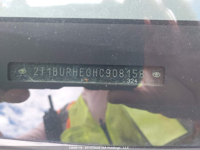 Aukcja sprzedaży 2017 Toyota Corolla Le, vin: 2T1BURHE0HC908158, numer aukcji: 12659119