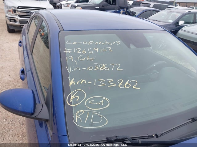 Aukcja sprzedaży 2019 Kia Forte Fe/lx/lxs, vin: 3KPF24AD7KE038672, numer aukcji: 12659163