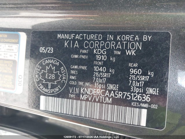 Продаж на аукціоні авто 2024 Kia Seltos Ex/ex Premium, vin: KNDERCAA5R7512636, номер лоту: 12659172