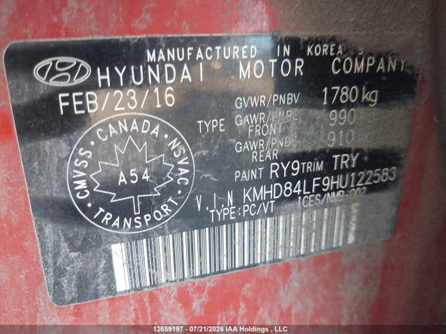 2017 Hyundai Elantra Gl მანქანა იყიდება აუქციონზე, vin: KMHD84LF9HU122583, აუქციონის ნომერი: 12659197