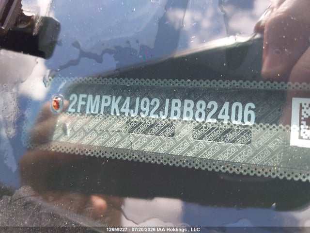 2FMPK4J92JBB82406 Ford EDGE SEL