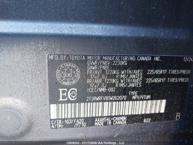 Toyota RAV4 2025 2T3RWRFV8SW262070 Image 19