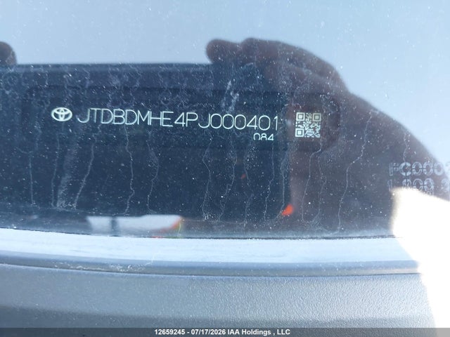 2023 Toyota Corolla Le/se/night Shade მანქანა იყიდება აუქციონზე, vin: JTDBDMHE4PJ000401, აუქციონის ნომერი: 12659245