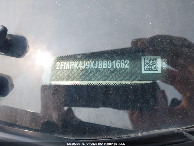 12659264 :رقم المزاد ، 2FMPK4J9XJBB91662 vin ، 2018 Ford Edge Sel مزاد بيع