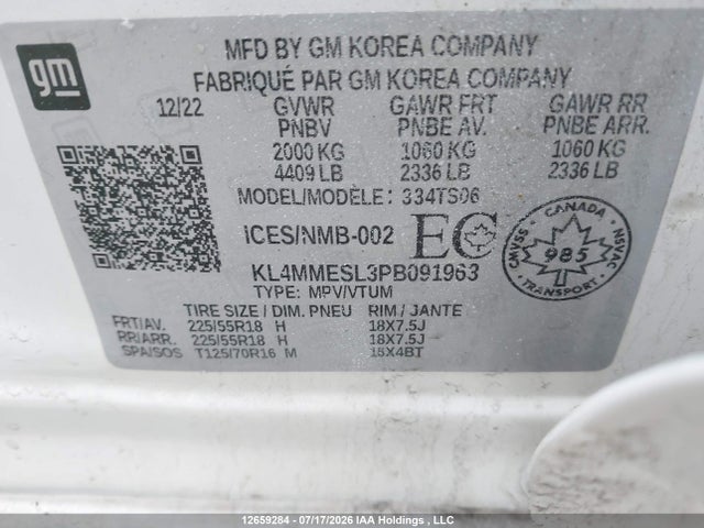 Продажа на аукционе авто 2023 Buick Encore Gx, vin: KL4MMESL3PB091963, номер лота: 12659284