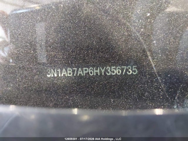 12659301 :رقم المزاد ، 3N1AB7AP6HY356735 vin ، 2017 Nissan Sentra S/sv/sr/sl مزاد بيع