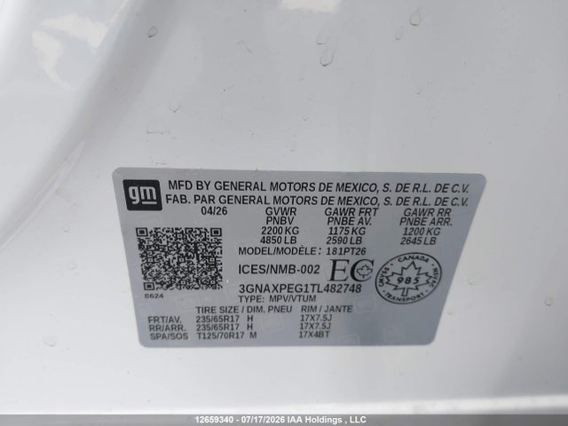 Chevrolet EQUINOX LT 2026 3GNAXPEG1TL482748 Image 19