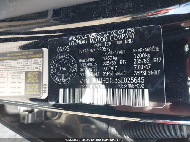 Hyundai TUCSON SEL 2025 3KMJBCDE8SE025645 Image 9