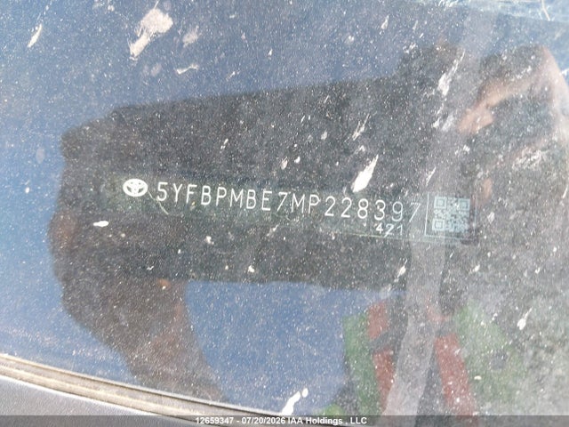 Продаж на аукціоні авто 2021 Toyota Corolla Le, vin: 5YFBPMBE7MP228397, номер лоту: 12659347