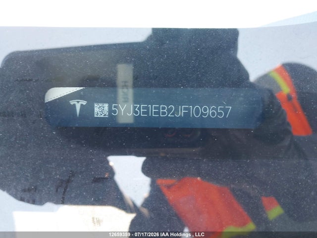 Aukcja sprzedaży 2018 Tesla Model 3 Long Range/performance, vin: 5YJ3E1EB2JF109657, numer aukcji: 12659359