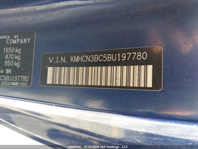 Aukcja sprzedaży 2011 Hyundai Accent, vin: KMHCN3BC5BU197780, numer aukcji: 12659391