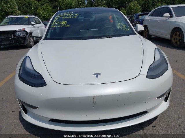 12659406 :رقم المزاد ، 5YJ3E1EA1NF163853 vin ، 2022 Tesla Model 3 Rwd/standard Range مزاد بيع