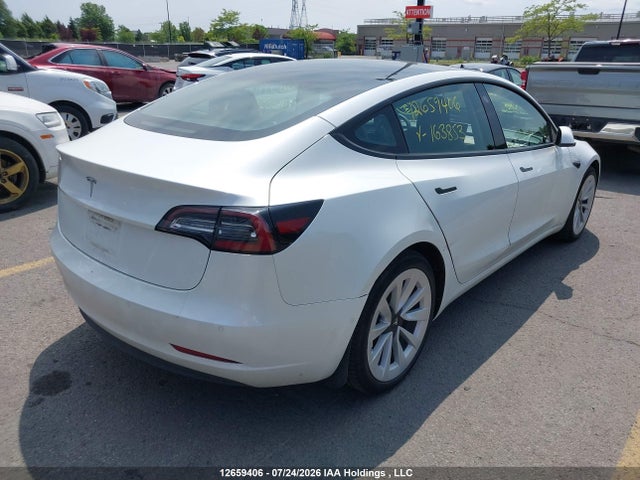 12659406 :رقم المزاد ، 5YJ3E1EA1NF163853 vin ، 2022 Tesla Model 3 Rwd/standard Range مزاد بيع