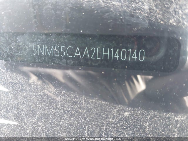 2020 Hyundai Santa Fe Ultimate Turbo Awd მანქანა იყიდება აუქციონზე, vin: 5NMS5CAA2LH140140, აუქციონის ნომერი: 12659419
