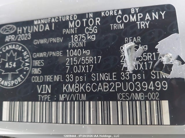 Hyundai Kona Sel 2023 KM8K6CAB2PU039499 Image 19