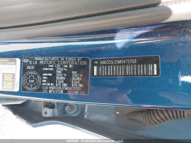Продаж на аукціоні авто 2021 Kia Niro Plug-in Hybrid Ex/ex Premium, vin: KNDCD3LD5M5471703, номер лоту: 12659450